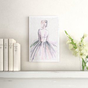 Watercolor Ballerina | by J. Parker Wrapped Canvas